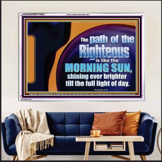 THE PATH OF THE RIGHTEOUS IS LIKE THE MORNING SUN  Custom Biblical Paintings  GWAMAZEMENT10606  