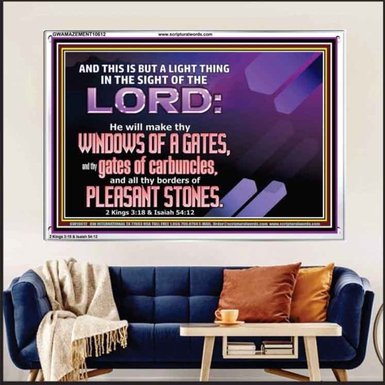 I WILL MAKE THY BORDERS OF PLEASANT STONES  Custom Modern Wall Art  GWAMAZEMENT10612  