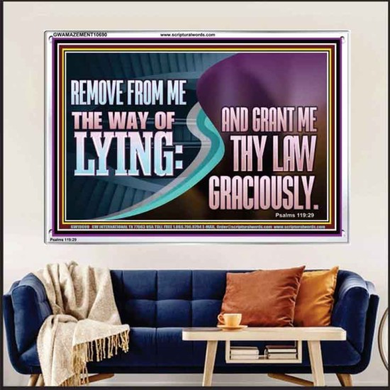 GRANT ME THY LAW GRACIOUSLY  Unique Scriptural Acrylic Frame  GWAMAZEMENT10690  