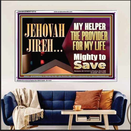 JEHOVAHJIREH THE PROVIDER FOR OUR LIVES  Righteous Living Christian Acrylic Frame  GWAMAZEMENT10714  