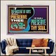 THE ANCIENT OF DAYS SHALL PRESERVE THEE FROM ALL EVIL  Scriptures Wall Art  GWAMAZEMENT10729  