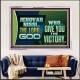 JEHOVAHNISSI THE LORD GOD WHO GIVE YOU THE VICTORY  Bible Verses Wall Art  GWAMAZEMENT10774  