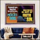 WHATSOEVER IS NOT OF FAITH IS SIN  Contemporary Christian Paintings Acrylic Frame  GWAMAZEMENT10793  