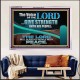 THE VOICE OF THE LORD GIVE STRENGTH UNTO HIS PEOPLE  Contemporary Christian Wall Art Acrylic Frame  GWAMAZEMENT10795  