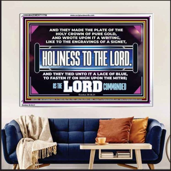 THE HOLY CROWN OF PURE GOLD  Righteous Living Christian Acrylic Frame  GWAMAZEMENT11756  