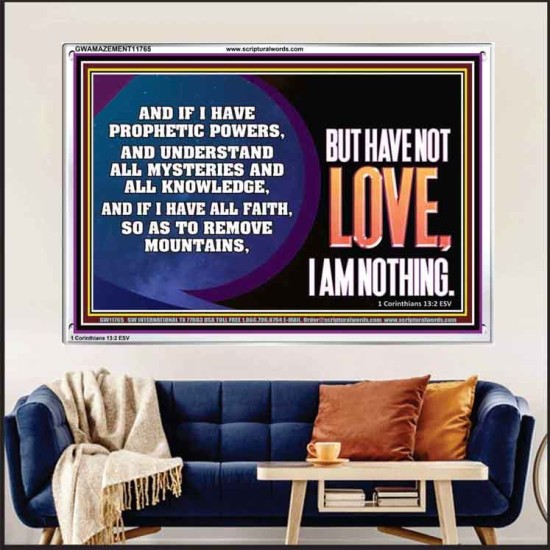 WITHOUT LOVE A VESSEL IS NOTHING  Righteous Living Christian Acrylic Frame  GWAMAZEMENT11765  