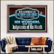 REMEMBER HIS MARVELLOUS WORKS THAT HE HATH DONE  Unique Power Bible Acrylic Frame  GWAMAZEMENT12019  