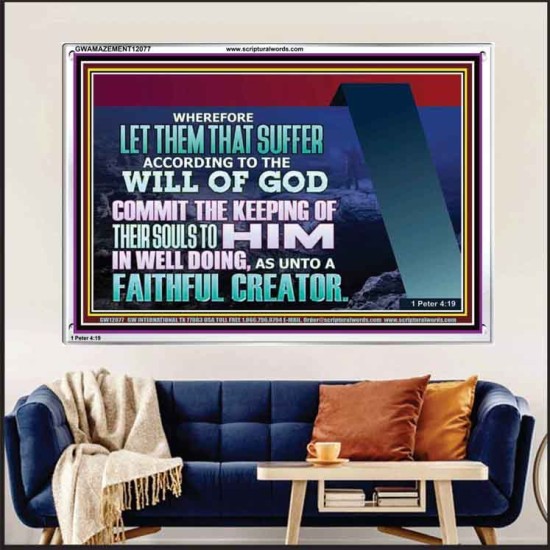 KEEP THY SOULS UNTO GOD IN WELL DOING  Bible Verses to Encourage Acrylic Frame  GWAMAZEMENT12077  