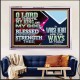 BLESSED IS THE MAN WHOSE STRENGTH IS IN THEE  Acrylic Frame Christian Wall Art  GWAMAZEMENT12102  