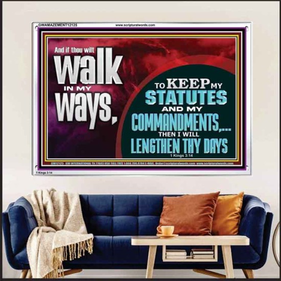 KEEP MY STATUTES AND MY COMMANDMENTS  Custom Wall Scripture Art  GWAMAZEMENT12125  