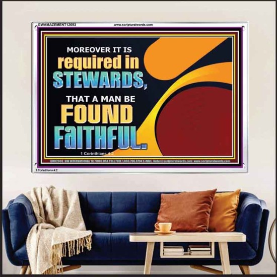 BE FOUND FAITHFUL  Scriptural Wall Art  GWAMAZEMENT12693  