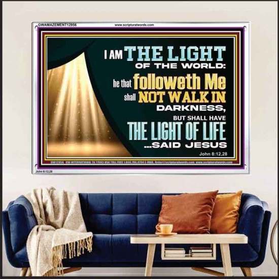 HE THAT FOLLOWETH ME SHALL NOT WALK IN DARKNESS  Modern Christian Wall Décor  GWAMAZEMENT12956  