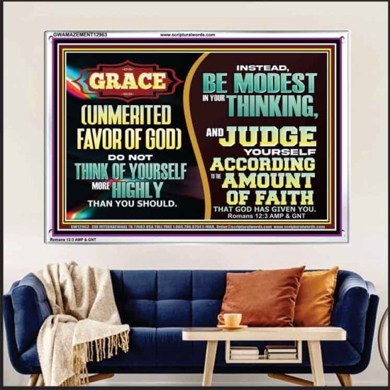 GRACE UNMERITED FAVOR OF GOD  Bible Scriptures on Love Acrylic Frame  GWAMAZEMENT12963  