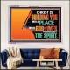 A PLACE WHERE GOD LIVES THROUGH THE SPIRIT  Contemporary Christian Art Acrylic Frame  GWAMAZEMENT12968  