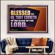 BLESSED BE HE THAT COMETH IN THE NAME OF THE LORD  Ultimate Inspirational Wall Art Acrylic Frame  GWAMAZEMENT13038  