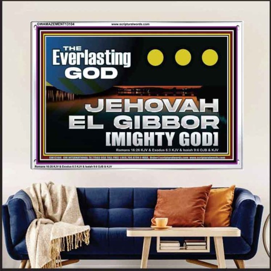 EVERLASTING GOD JEHOVAH EL GIBBOR MIGHTY GOD   Biblical Paintings  GWAMAZEMENT13104  