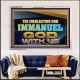 EVERLASTING GOD IMMANUEL..GOD WITH US  Contemporary Christian Wall Art Acrylic Frame  GWAMAZEMENT13105  