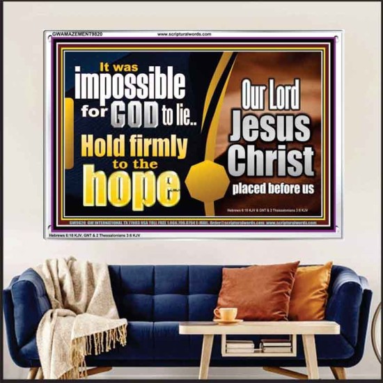 GOD NEVER LIE ONLY BELIEVE  Art & Wall Décor  GWAMAZEMENT9820  