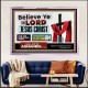 WHOSOEVER BELIEVETH ON HIM SHALL NOT BE ASHAMED  Contemporary Christian Wall Art  GWAMAZEMENT9917  