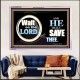 WAIT ON THE LORD AND HE SHALL SAVED THEE  Contemporary Christian Wall Art Acrylic Frame  GWAMAZEMENT9920  