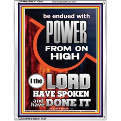 POWER FROM ON HIGH - HOLY GHOST FIRE  Righteous Living Christian Picture  GWAMAZEMENT10003  "24x32"