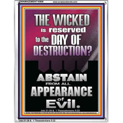 ABSTAIN FROM ALL APPEARANCE OF EVIL  Unique Scriptural Portrait  GWAMAZEMENT10009  "24x32"