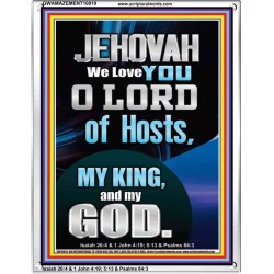 JEHOVAH WE LOVE YOU  Unique Power Bible Portrait  GWAMAZEMENT10010  "24x32"