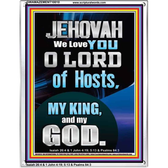 JEHOVAH WE LOVE YOU  Unique Power Bible Portrait  GWAMAZEMENT10010  