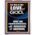 THE LOVE OF GOD IS TO KEEP HIS COMMANDMENTS  Ultimate Power Portrait  GWAMAZEMENT10011  "24x32"