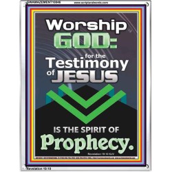 TESTIMONY OF JESUS IS THE SPIRIT OF PROPHECY  Kitchen Wall Décor  GWAMAZEMENT10046  "24x32"