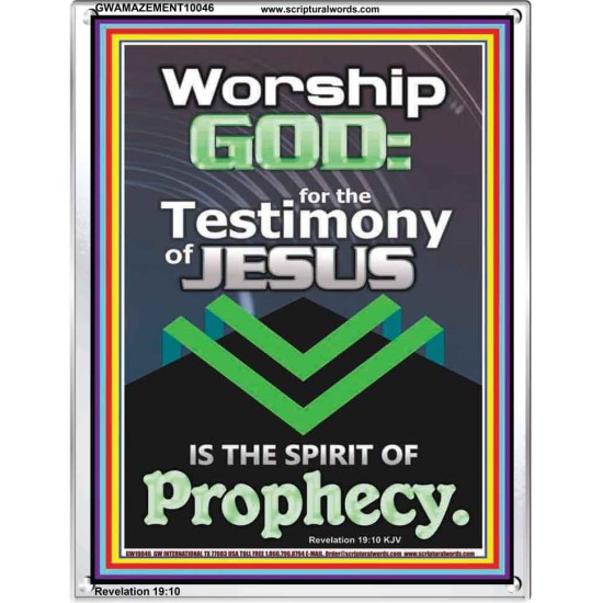 TESTIMONY OF JESUS IS THE SPIRIT OF PROPHECY  Kitchen Wall Décor  GWAMAZEMENT10046  