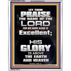 LET THEM PRAISE THE NAME OF THE LORD  Bathroom Wall Art Picture  GWAMAZEMENT10052  "24x32"