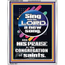 SING UNTO THE LORD A NEW SONG  Biblical Art & Décor Picture  GWAMAZEMENT10056  "24x32"