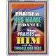 PRAISE HIM IN DANCE, TIMBREL AND HARP  Modern Art Picture  GWAMAZEMENT10057  