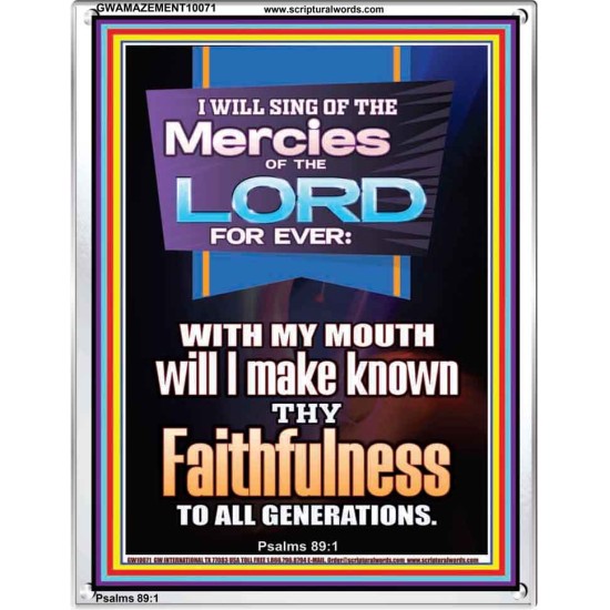 SING OF THE MERCY OF THE LORD  Décor Art Work  GWAMAZEMENT10071  