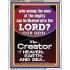 O LORD OUR GOD CREATOR OF HEAVEN, EARTH AND SEA  Custom Wall Art Print  GWAMAZEMENT10074  "24x32"