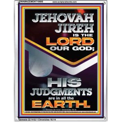 JEHOVAH JIREH IS THE LORD OUR GOD  Contemporary Christian Wall Art Portrait  GWAMAZEMENT10695  "24x32"
