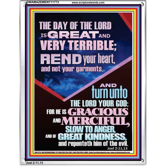 REND YOUR HEART AND NOT YOUR GARMENTS  Contemporary Christian Wall Art Portrait  GWAMAZEMENT11773  