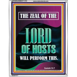 THE ZEAL OF THE LORD OF HOSTS WILL PERFORM THIS  Contemporary Christian Wall Art  GWAMAZEMENT11791  "24x32"