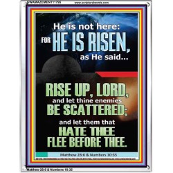 CHRIST JESUS IS RISEN LET THINE ENEMIES BE SCATTERED  Christian Wall Art  GWAMAZEMENT11795  "24x32"