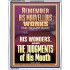 REMEMBER HIS MARVELLOUS WORKS  Scripture Portrait   GWAMAZEMENT11810  "24x32"