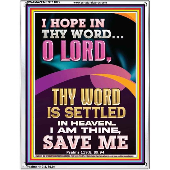 I AM THINE SAVE ME O LORD  Christian Quote Portrait  GWAMAZEMENT11822  