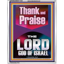 THANK AND PRAISE THE LORD GOD  Custom Christian Wall Art  GWAMAZEMENT11834  "24x32"