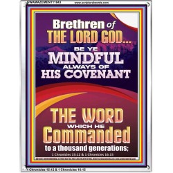 BE YE MINDFUL ALWAYS OF HIS COVENANT  Unique Bible Verse Portrait  GWAMAZEMENT11843  "24x32"