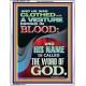 CLOTHED WITH A VESTURE DIPED IN BLOOD AND HIS NAME IS CALLED THE WORD OF GOD  Inspirational Bible Verse Portrait  GWAMAZEMENT11867  