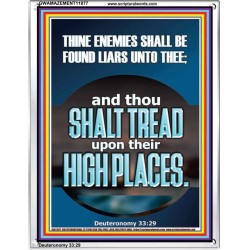 THINE ENEMIES SHALL BE FOUND LIARS UNTO THEE  Printable Bible Verses to Portrait  GWAMAZEMENT11877  
