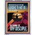 YOU ARE MY DISCIPLE WHEN YOU FORSAKETH ALL BECAUSE OF ME  Large Scriptural Wall Art  GWAMAZEMENT11880  "24x32"