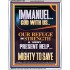 IMMANUEL GOD WITH US OUR REFUGE AND STRENGTH MIGHTY TO SAVE  Sanctuary Wall Picture  GWAMAZEMENT11889  "24x32"