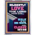 DILIGENTLY LOVE THE LORD OUR GOD  Children Room  GWAMAZEMENT11897  "24x32"