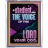 BE OBEDIENT UNTO THE VOICE OF THE LORD OUR GOD  Righteous Living Christian Portrait  GWAMAZEMENT11903  "24x32"